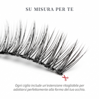 FELINA Daily — Ciglia Magnetiche Naturali con Eyeliner e Applicatore | Senza Colla
