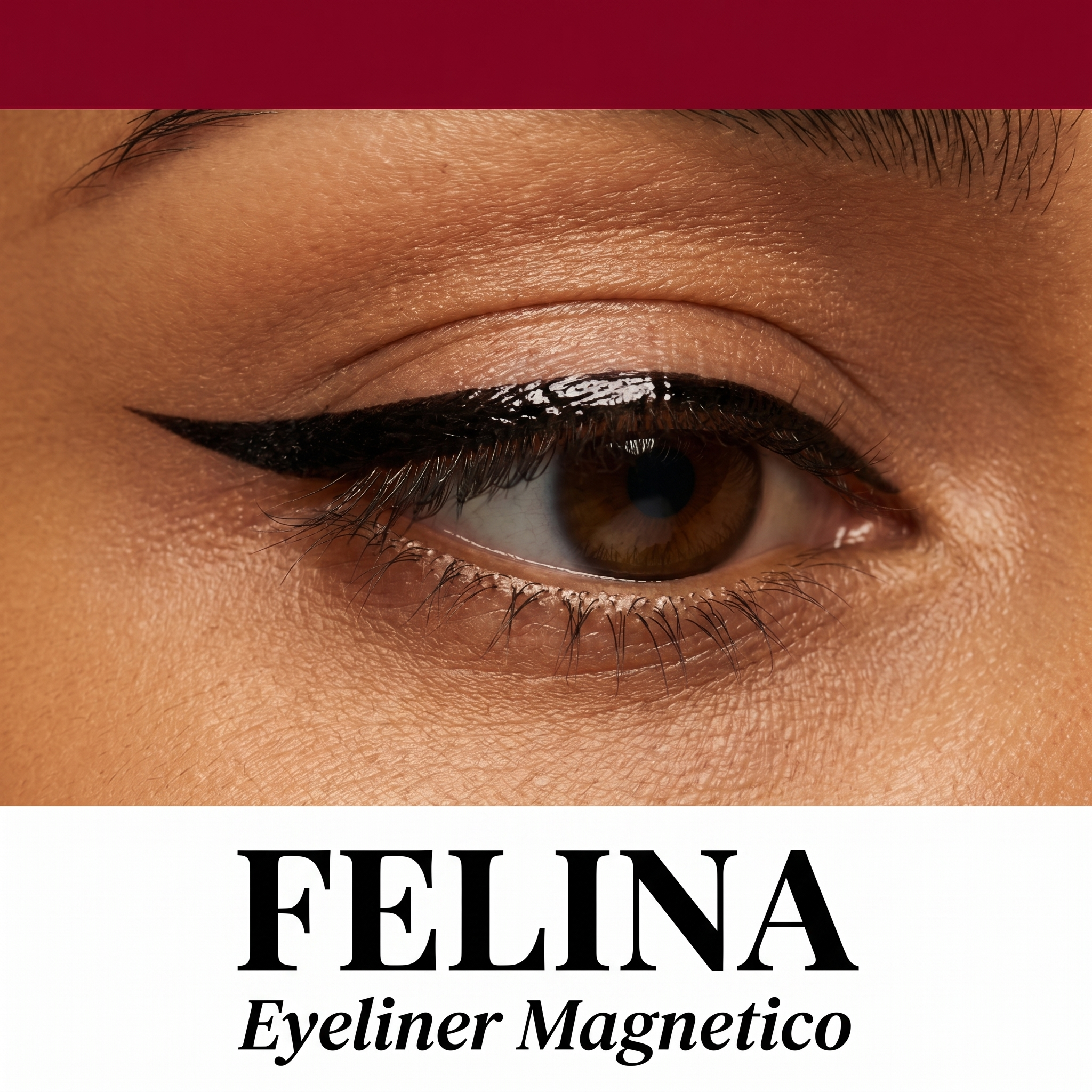 FELINA Eyeliner Magnetico — Fissaggio 24h per Ciglia Magnetiche | Punta Ultra Precisa