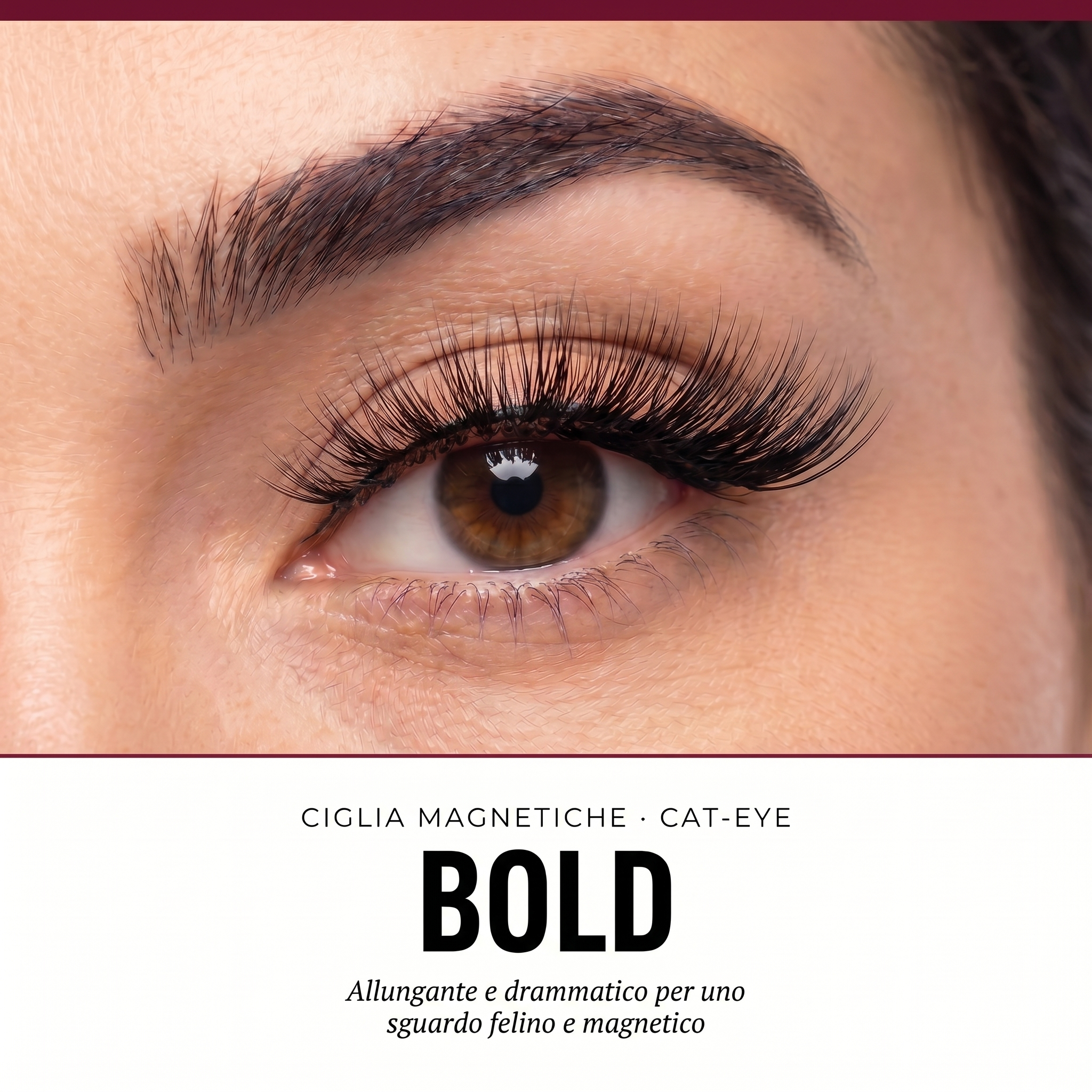 FELINA Bold — Ciglia Magnetiche Cat-Eye con Eyeliner e Applicatore | Volume Definito