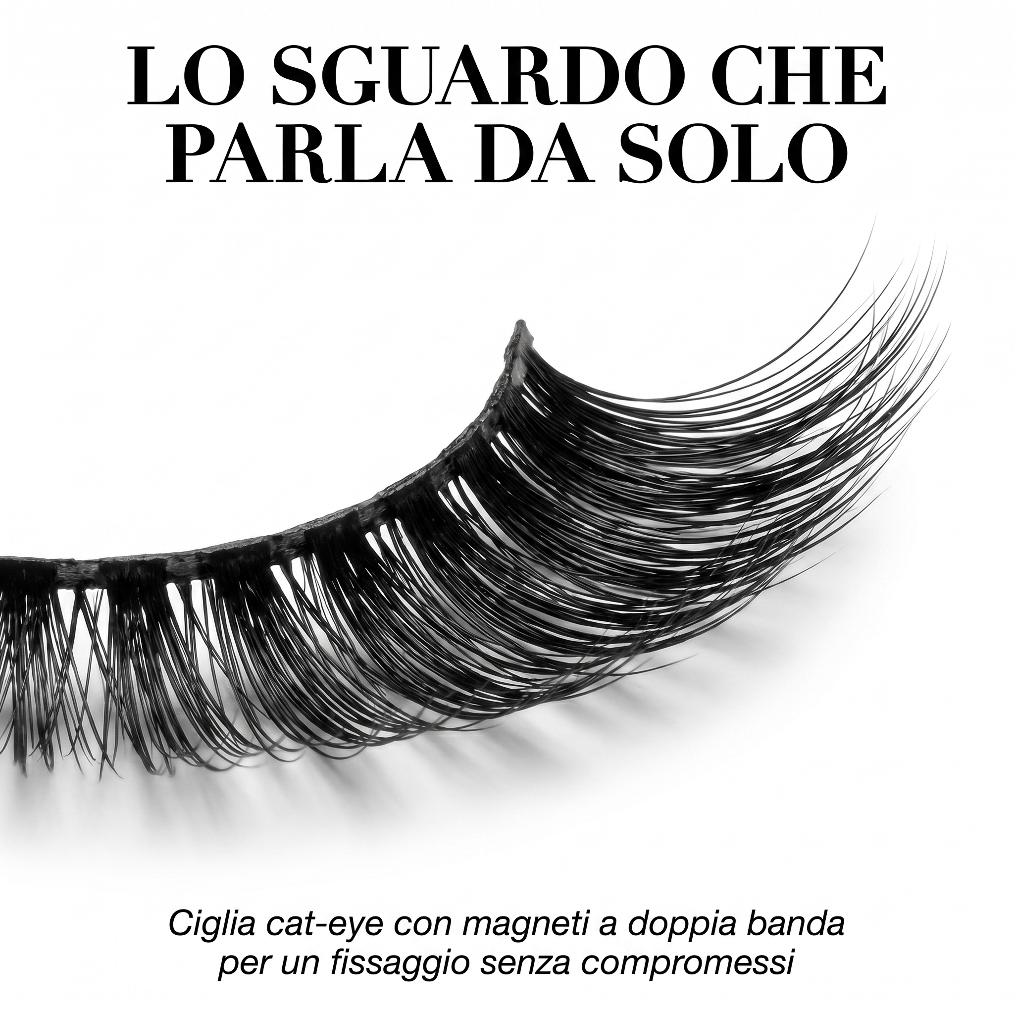 FELINA Bold — Ciglia Magnetiche Cat-Eye con Eyeliner e Applicatore | Volume Definito