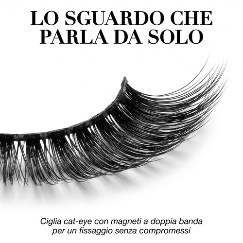 FELINA Bold — Ciglia Magnetiche Cat-Eye con Eyeliner e Applicatore | Volume Definito