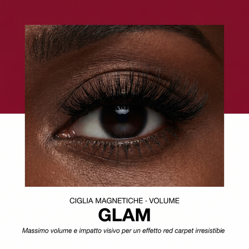 FELINA Glam — Ciglia Magnetiche Volume Pieno con Eyeliner e Applicatore | Effetto Wow